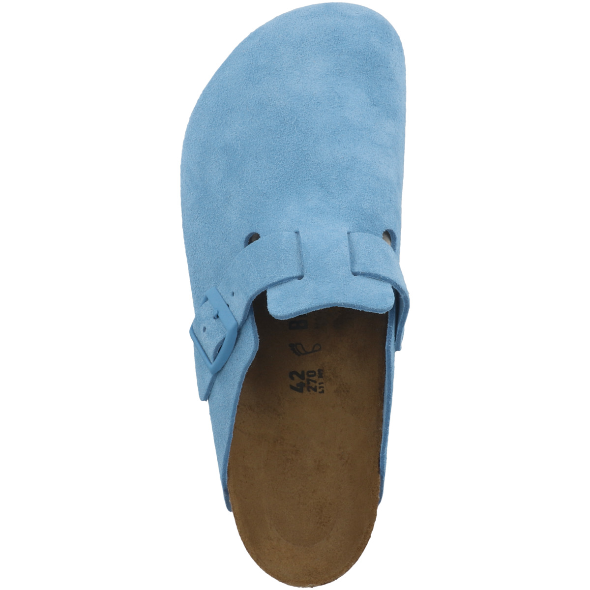 Birkenstock Boston Veloursleder Clogs normal blau