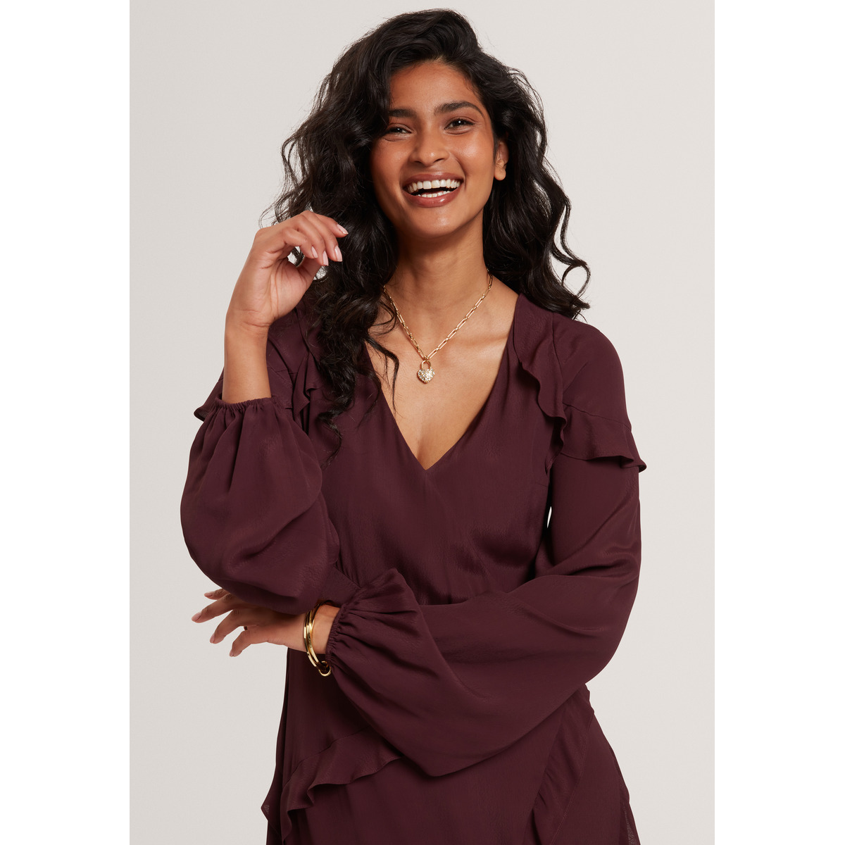 Ted Baker TRUEA Midikleid bordeaux