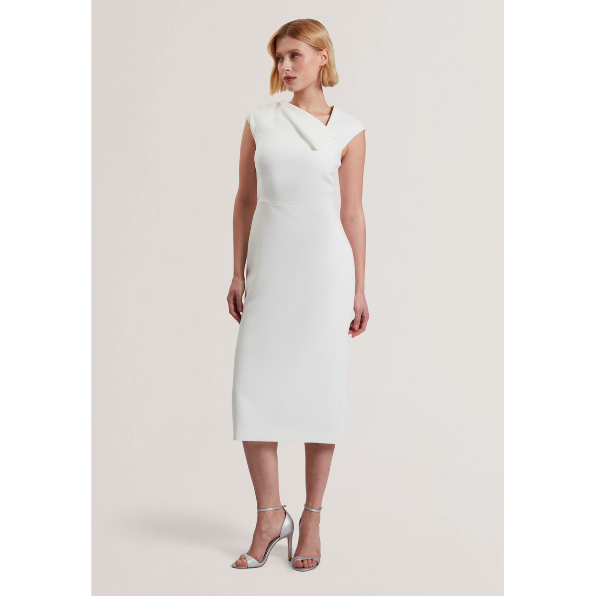 Ted Baker BAYREE Midikleid weiss
