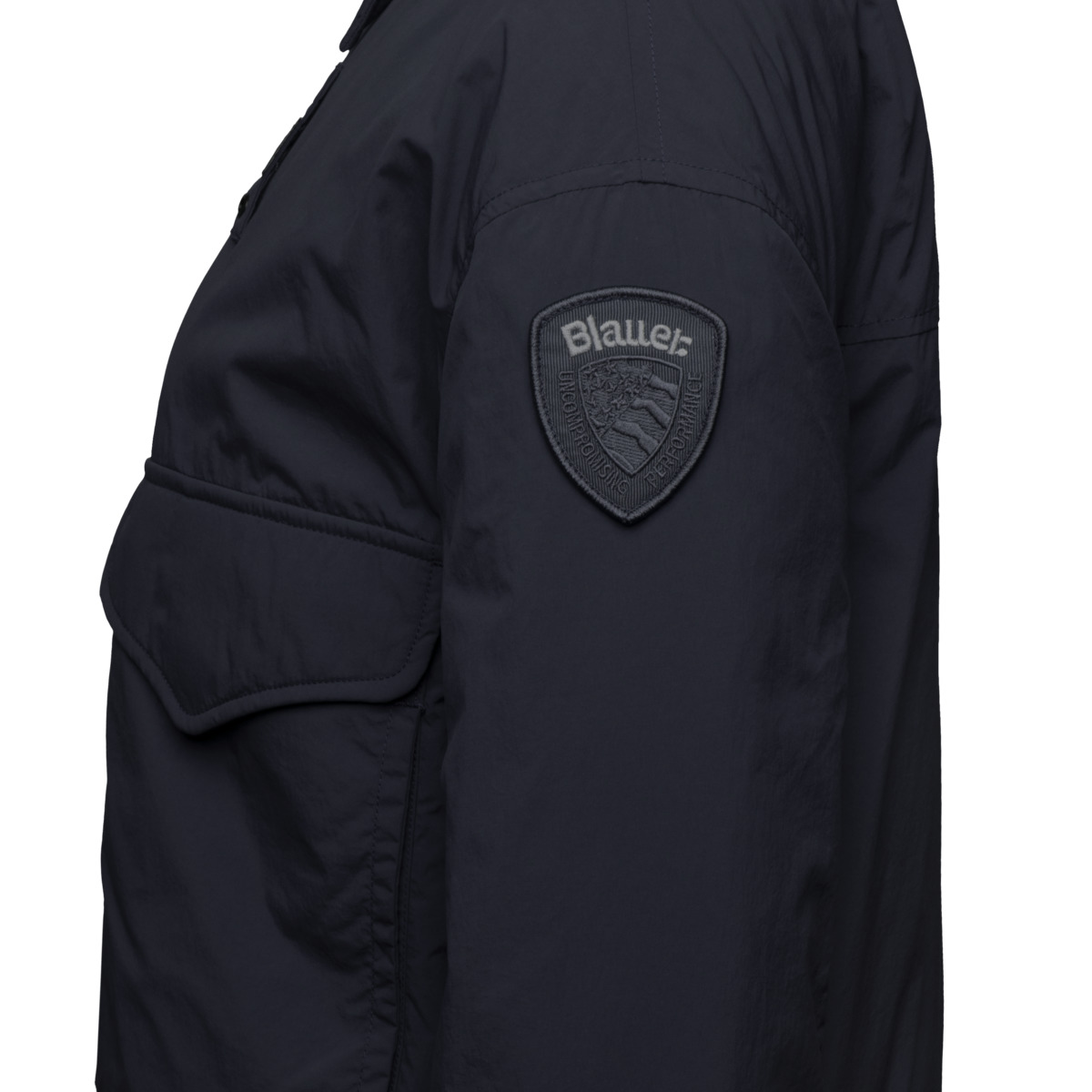 Blauer Clarence Übergangsjacke blau