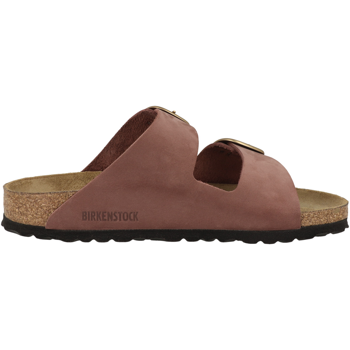 Birkenstock Arizona Big Buckle Nubukleder Sandale schmal braun