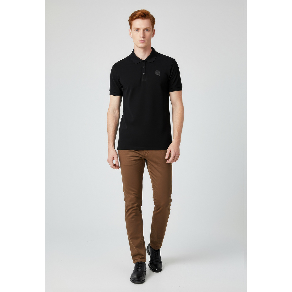 KARL LAGERFELD 745020 Poloshirt schwarz