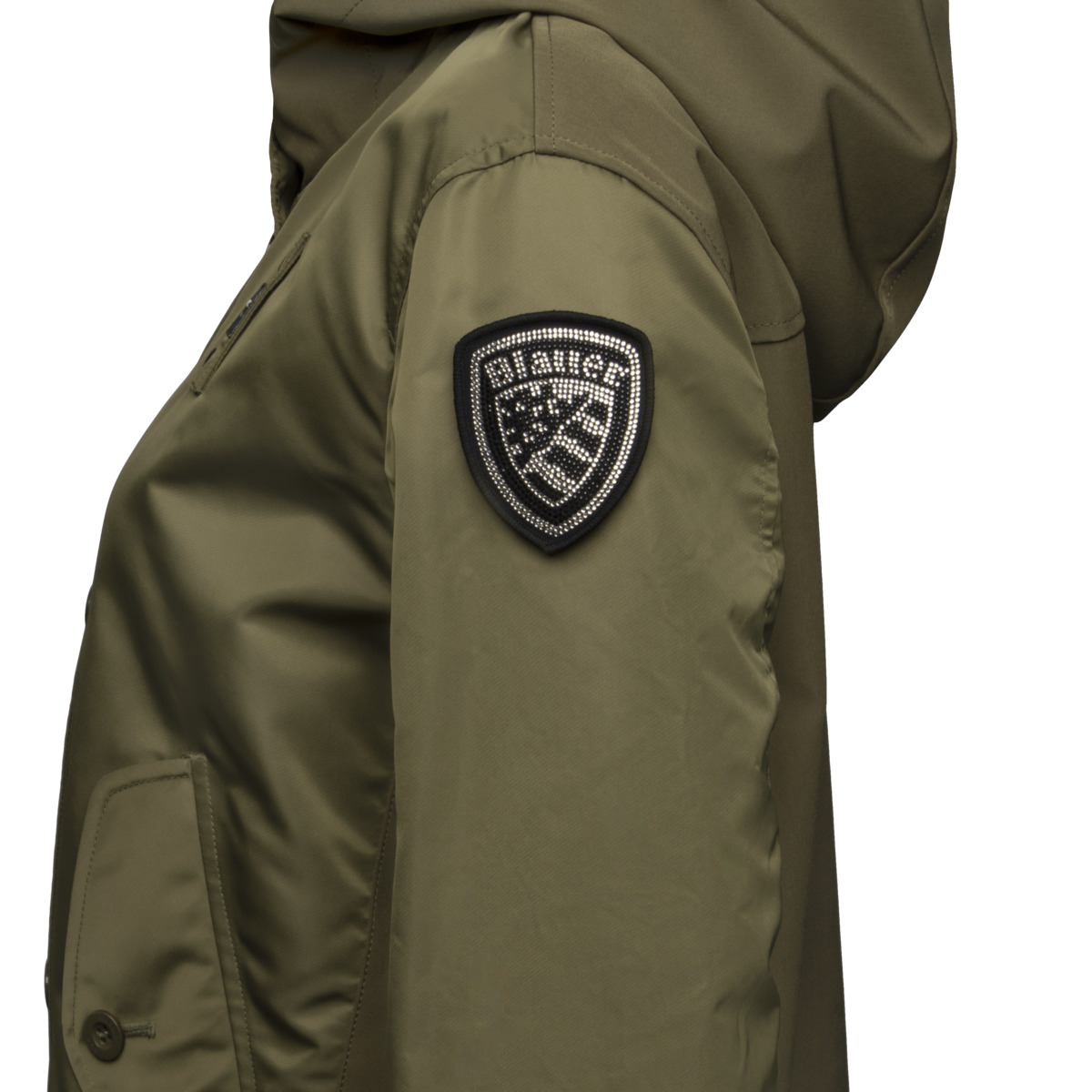 Blauer Marcella Übergangsjacke dunkelgruen