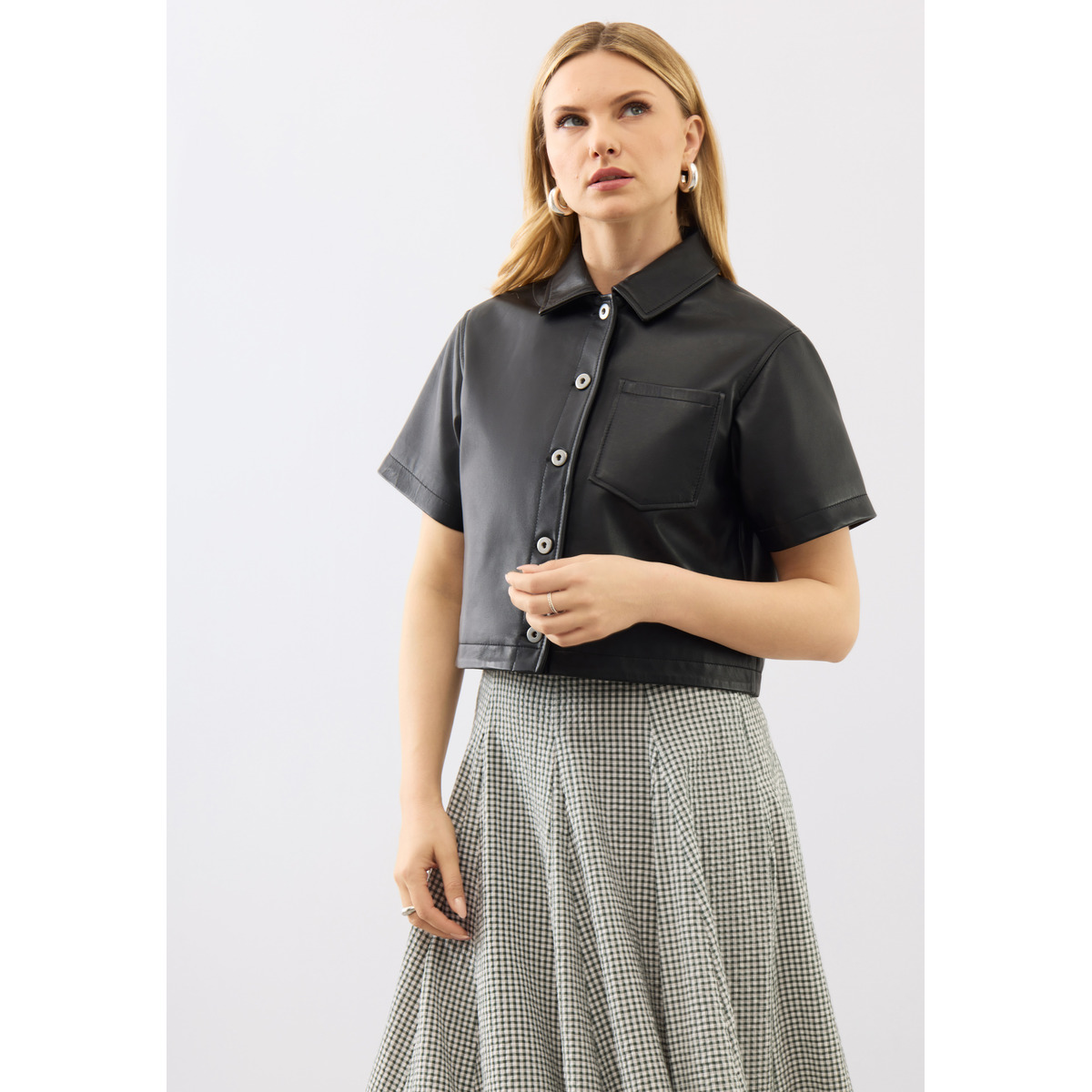 Bolongaro Trevor Agatha Shirt Kurzarmhemd schwarz
