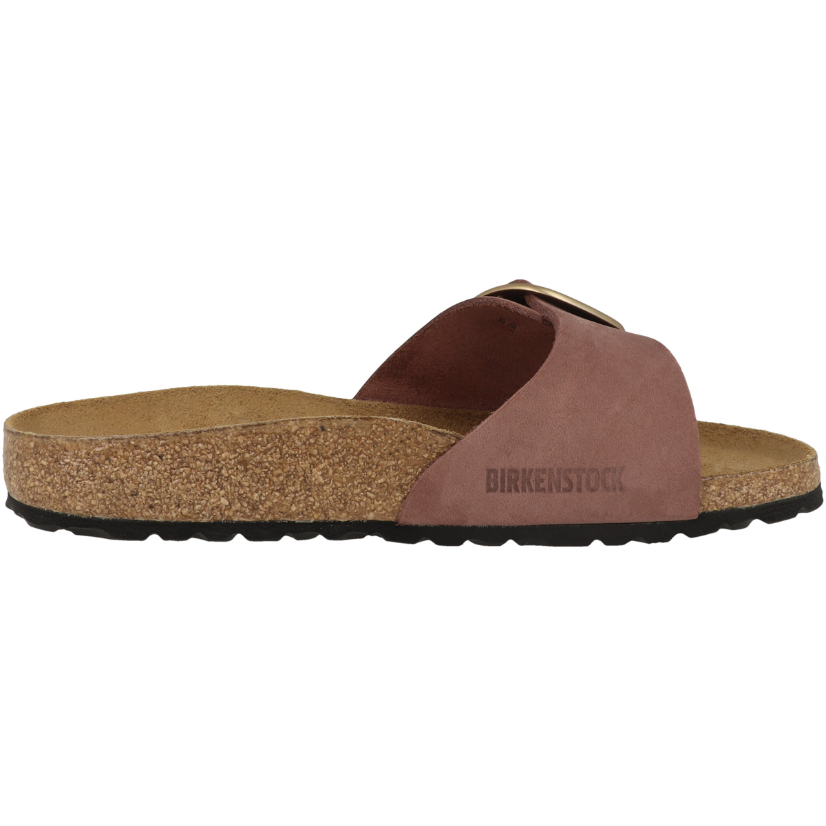 Birkenstock Madrid Big Buckle Nubukleder Sandale schmal braun