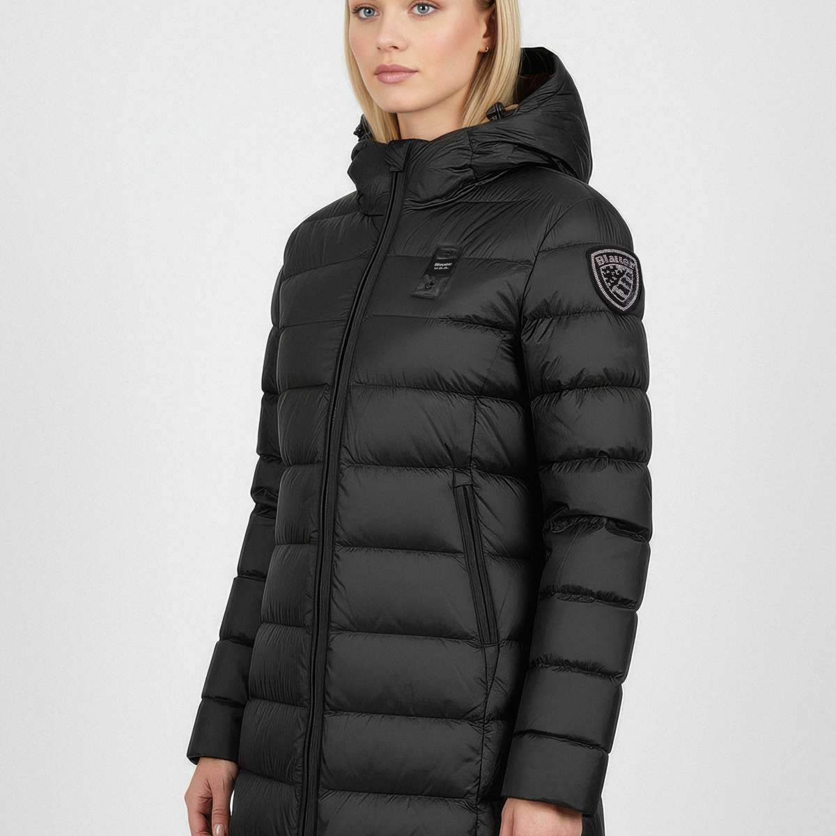 Blauer Agnes Daunenjacke schwarz