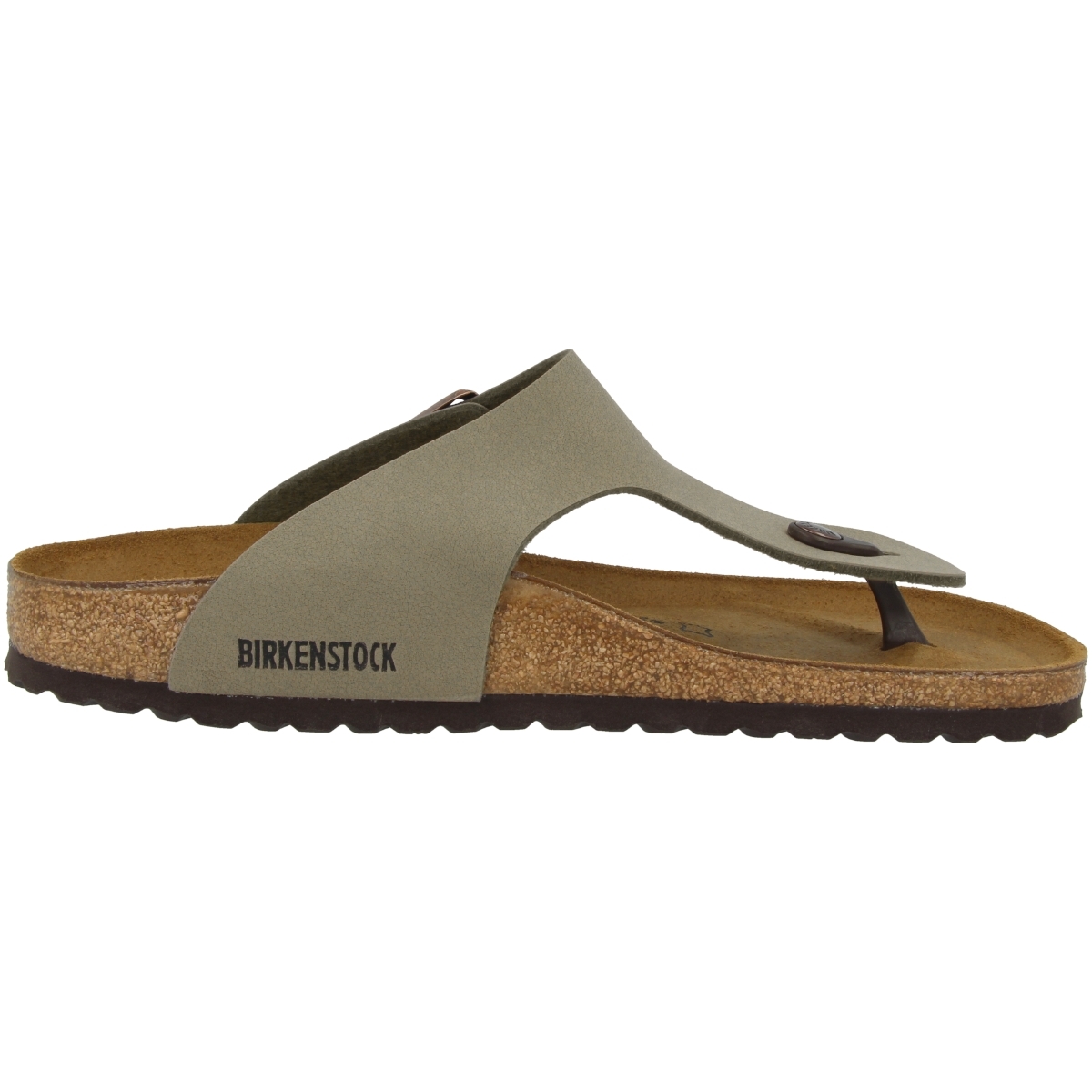 Birkenstock Ramses Birko-Flor Nubuk Zehensandale normal grau