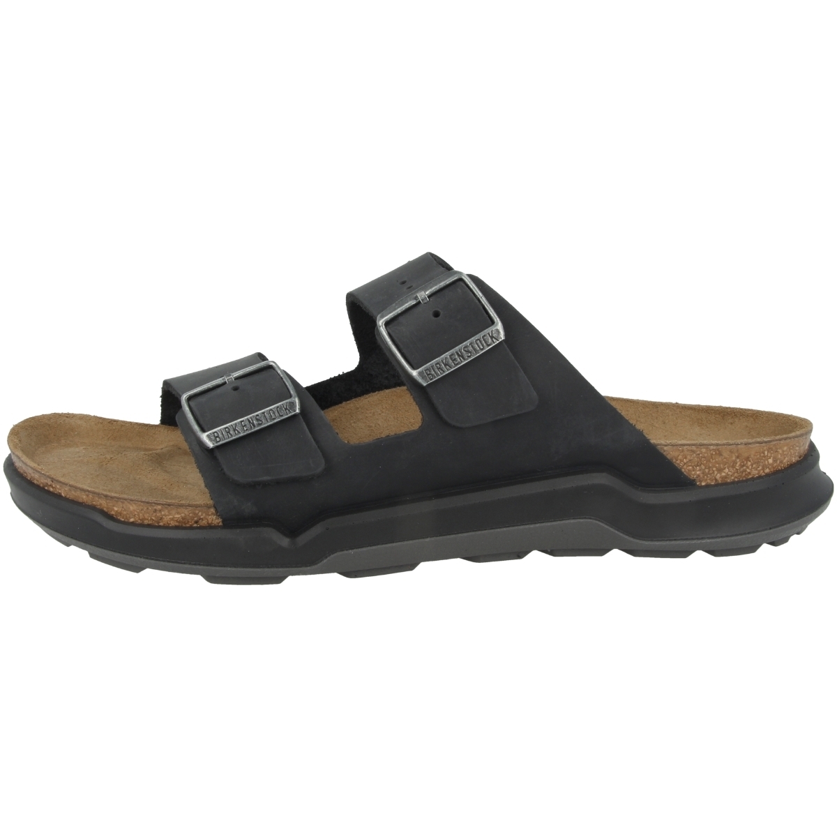 Birkenstock Arizona CT geöltes Nubukleder Sandale normal schwarz