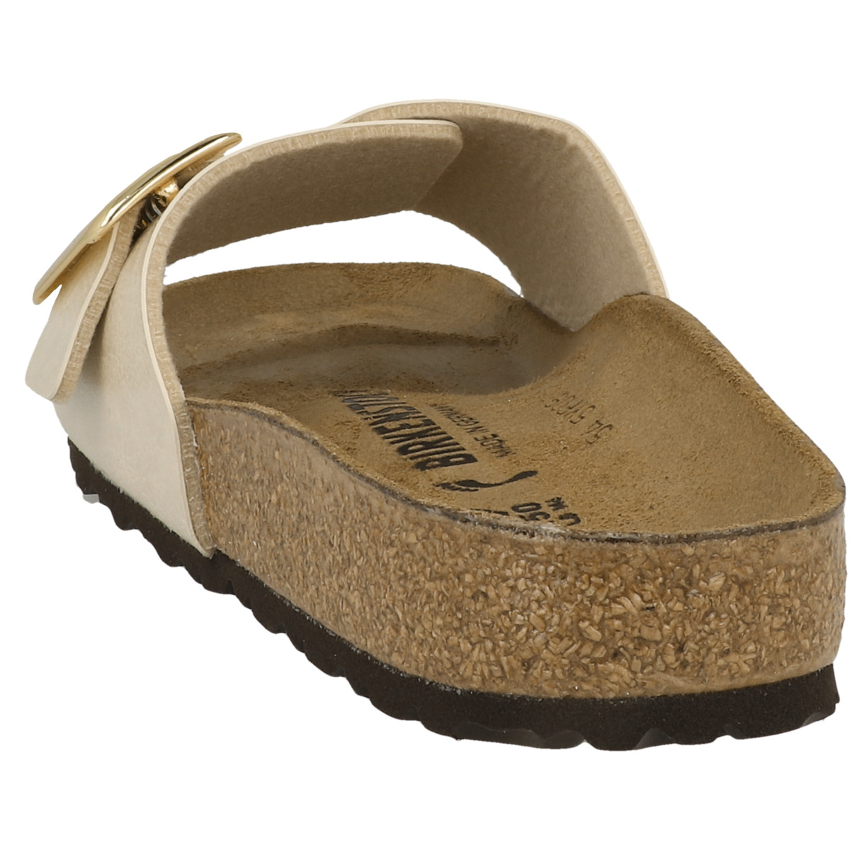 Birkenstock Catalina Cushion Buckle Birko-Flor Sandale schmal weiss