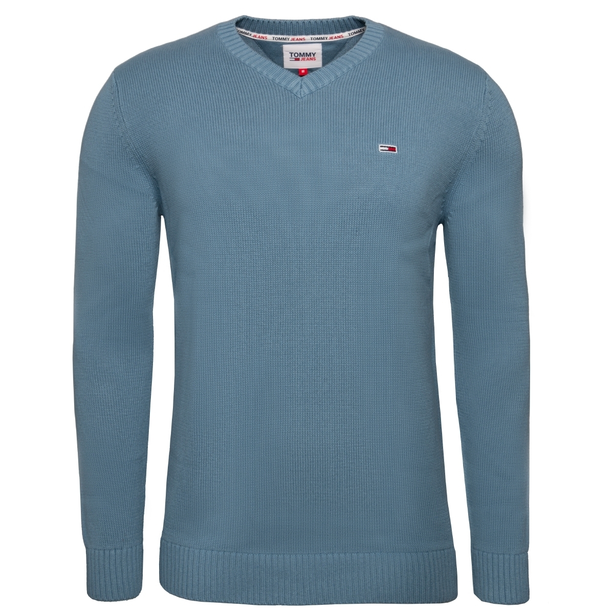 Tommy Hilfiger Tommy Jeans Essential V-Neck Sweater Pullover blau