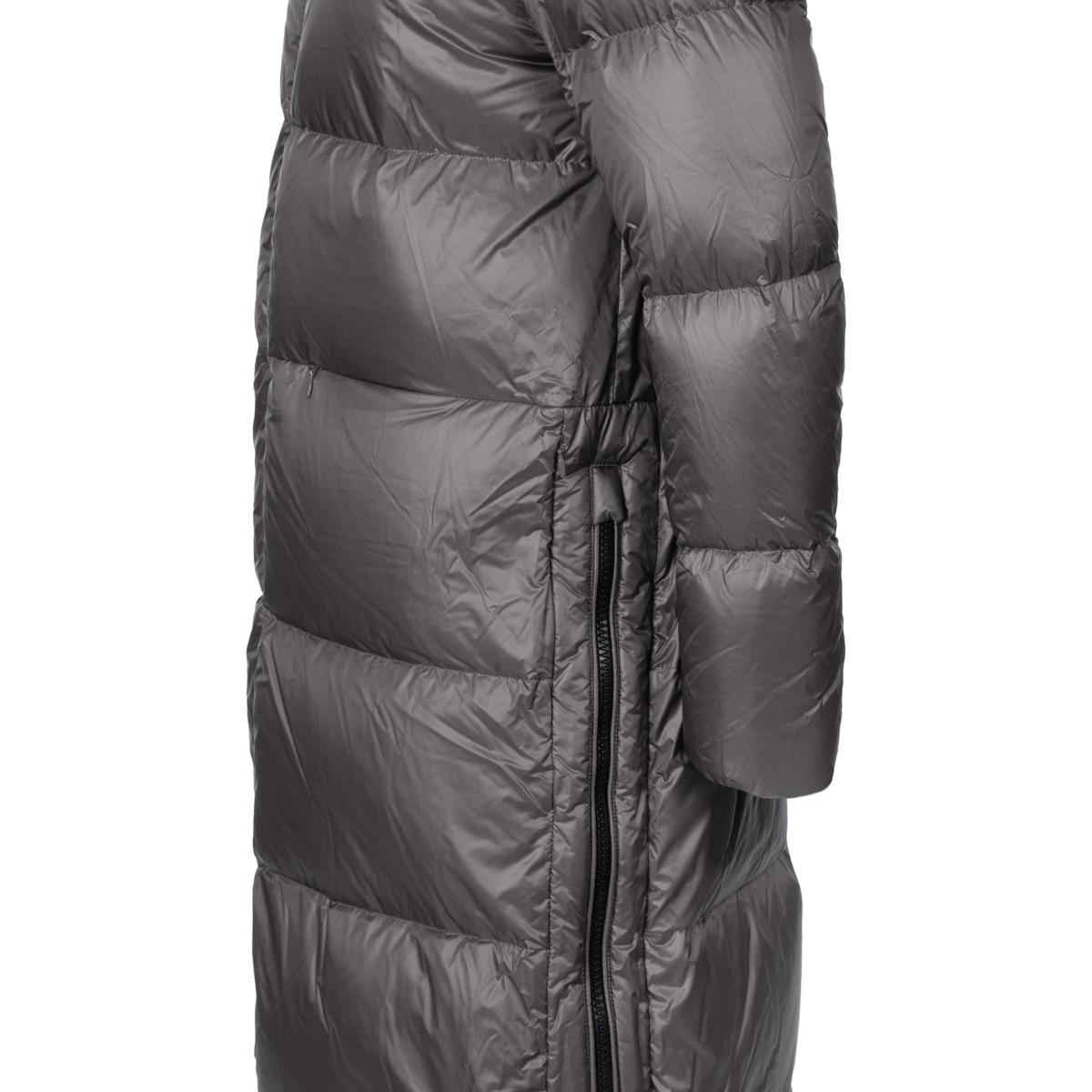 Blauer Celia Daunenmantel dunkelgrau