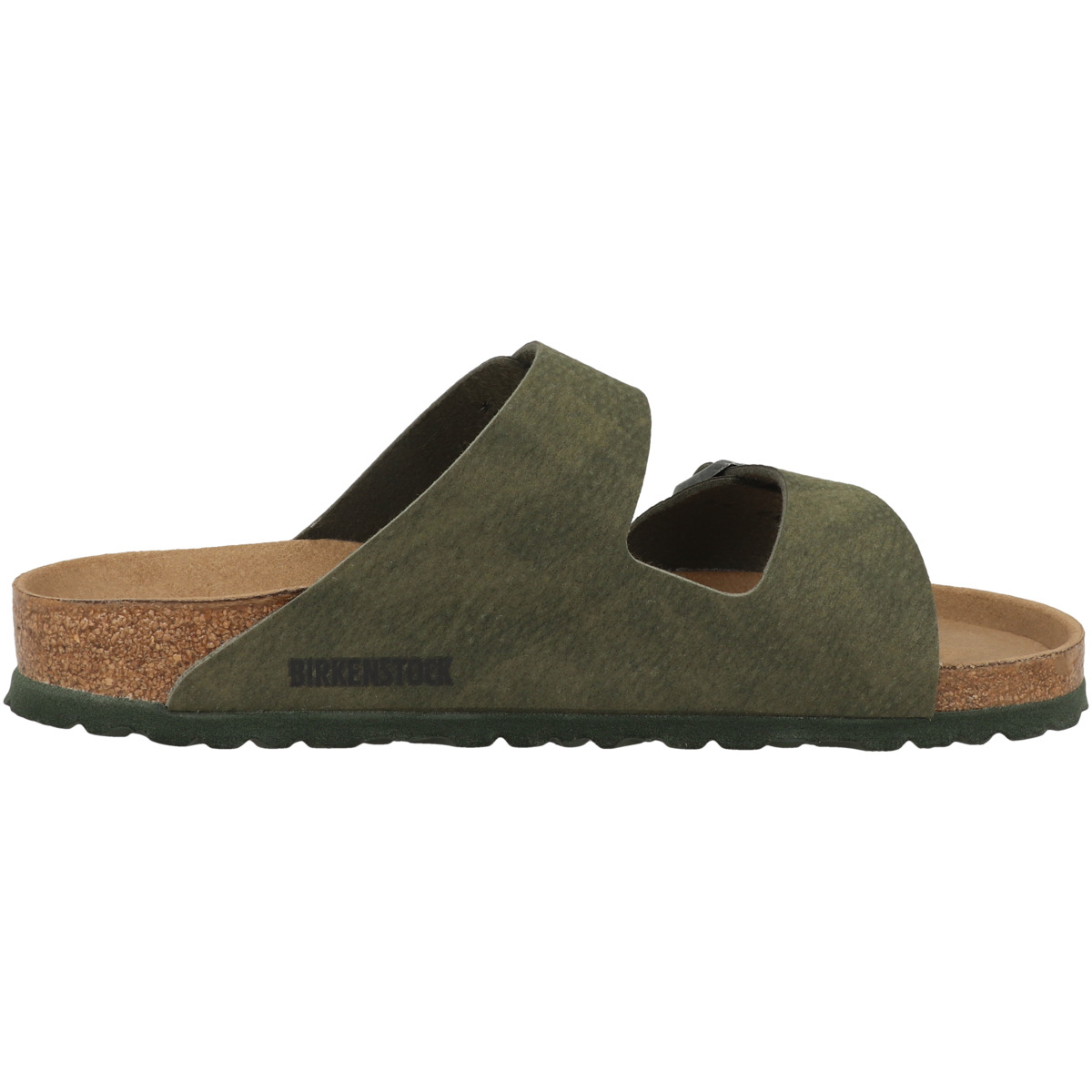 Birkenstock Arizona Birko-Flor Nubuk Sandale normal dunkelgruen
