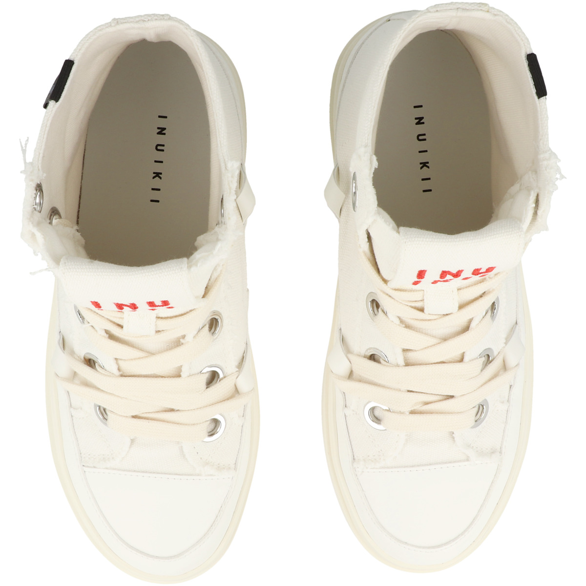 Inuikii Matilda High Top Distressed Sneaker high creme
