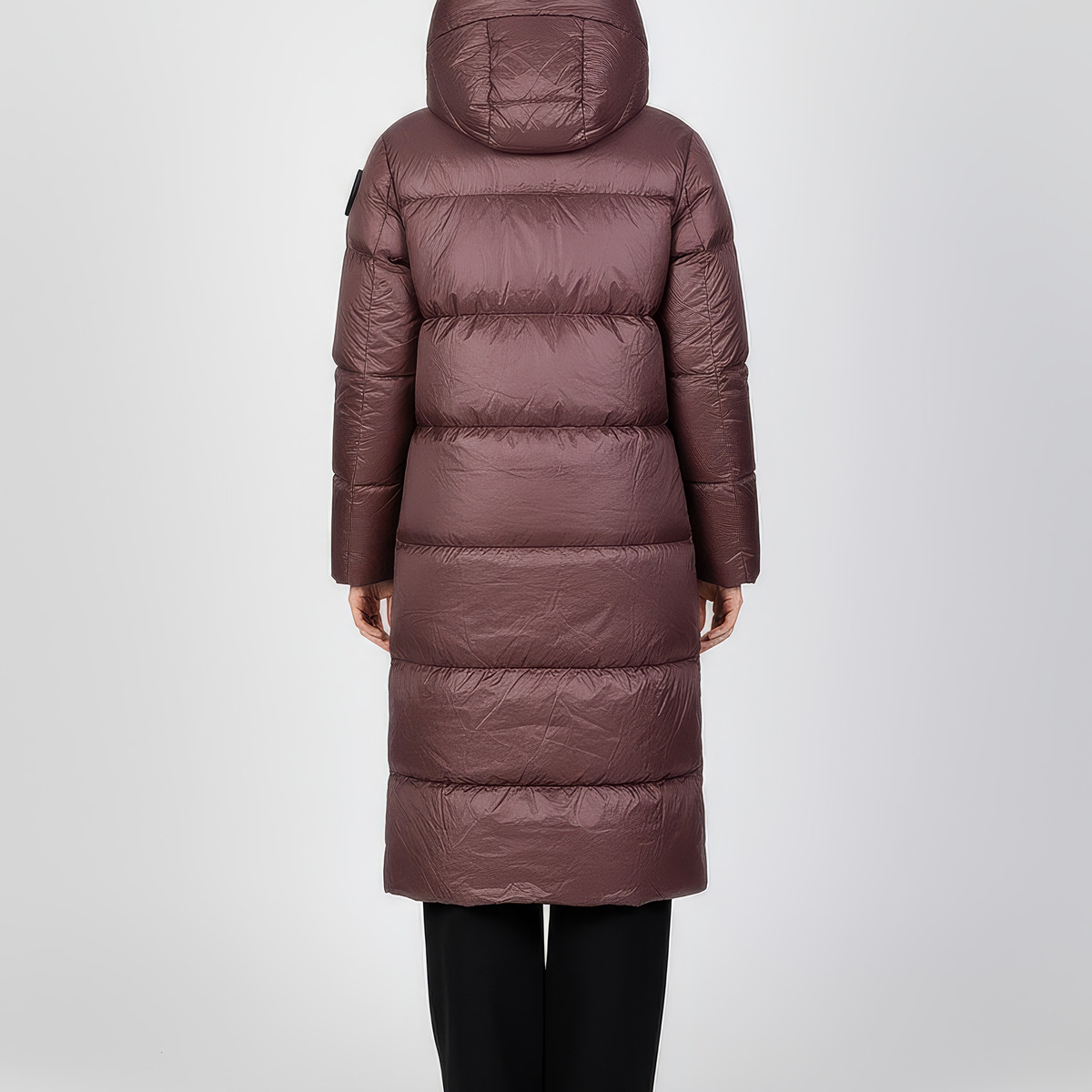 Blauer Celia Daunenmantel bordeaux