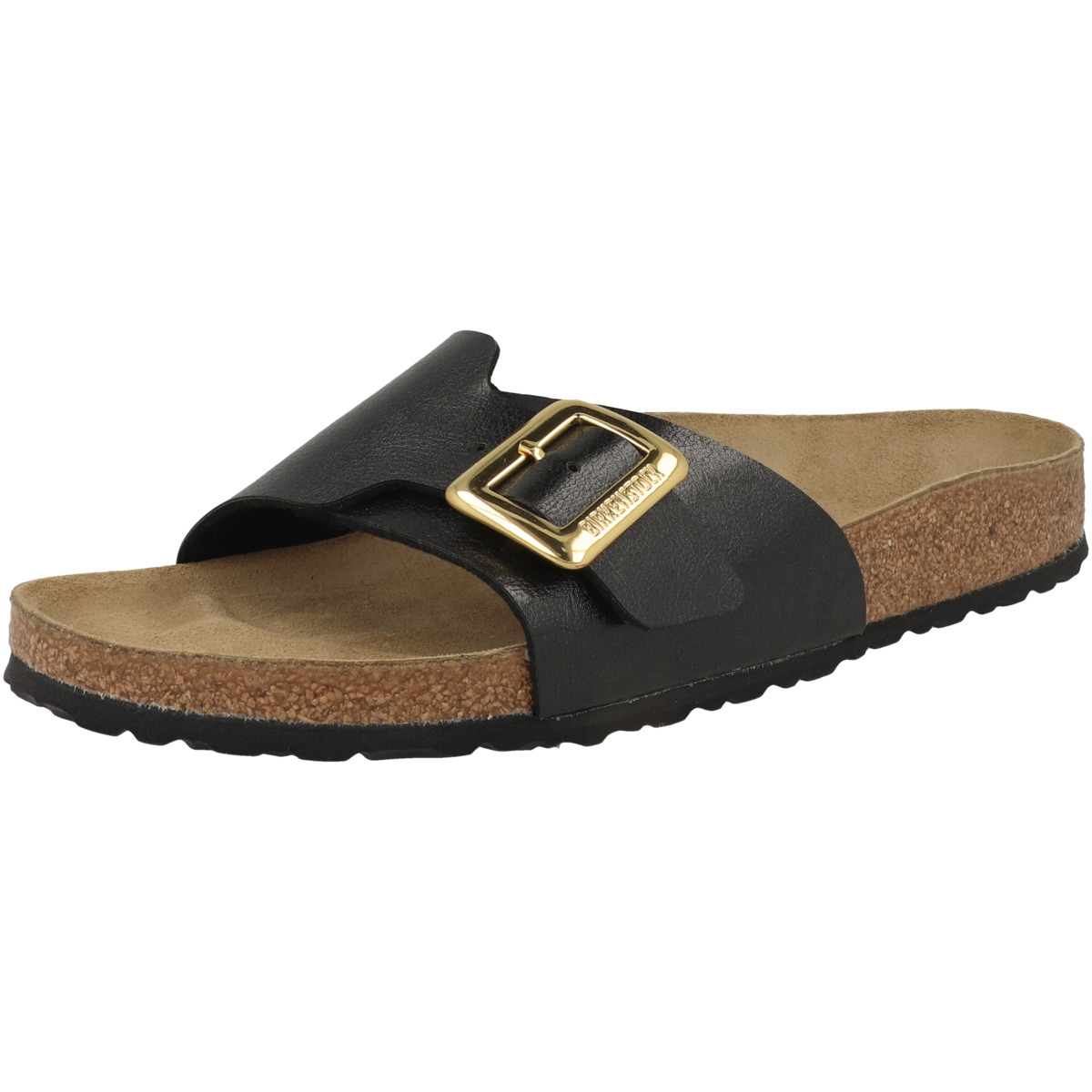 Birkenstock Catalina Cushion Buckle Birko-Flor Sandale schmal schwarz
