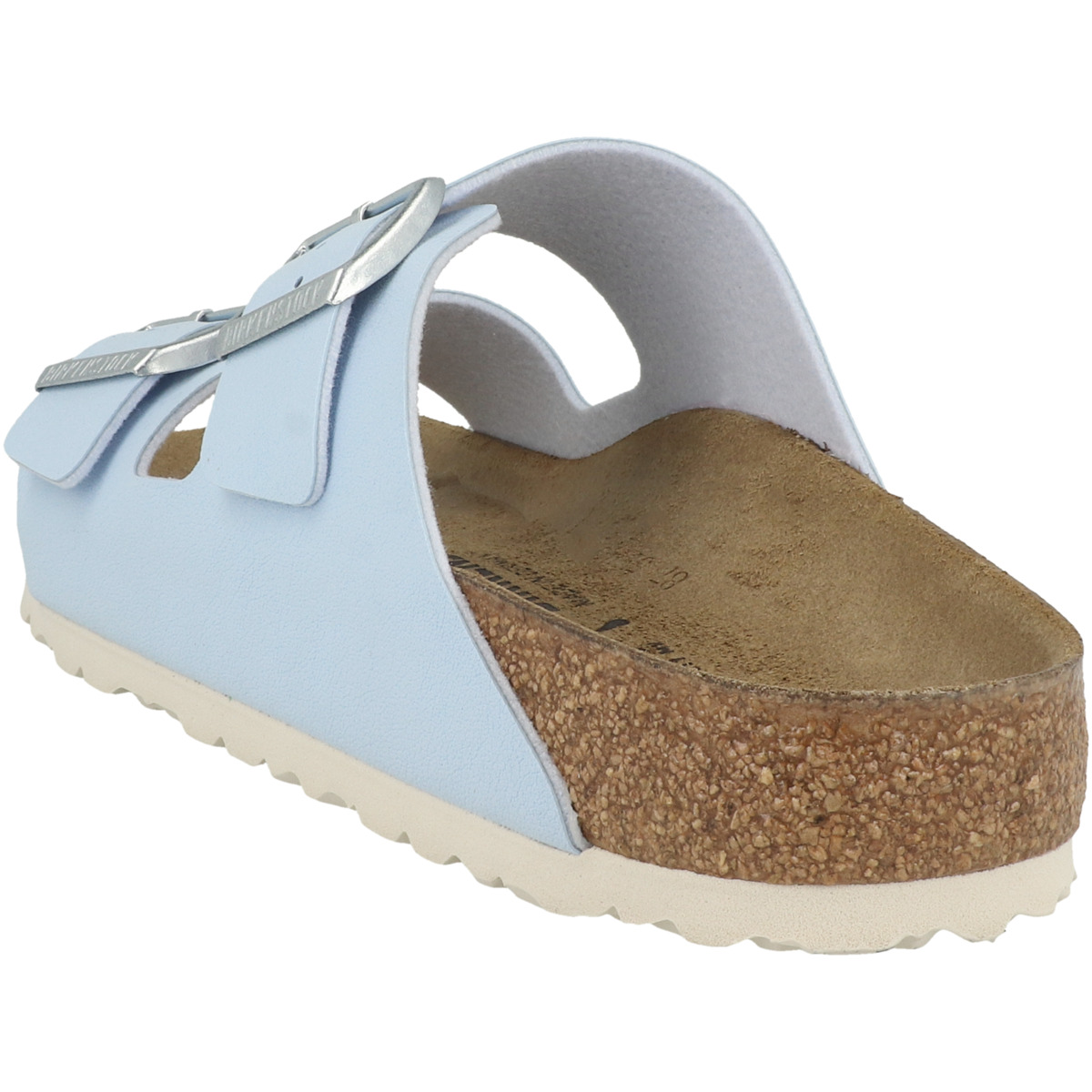Birkenstock Arizona Birko-Flor Nubuk Sandale schmal hellblau