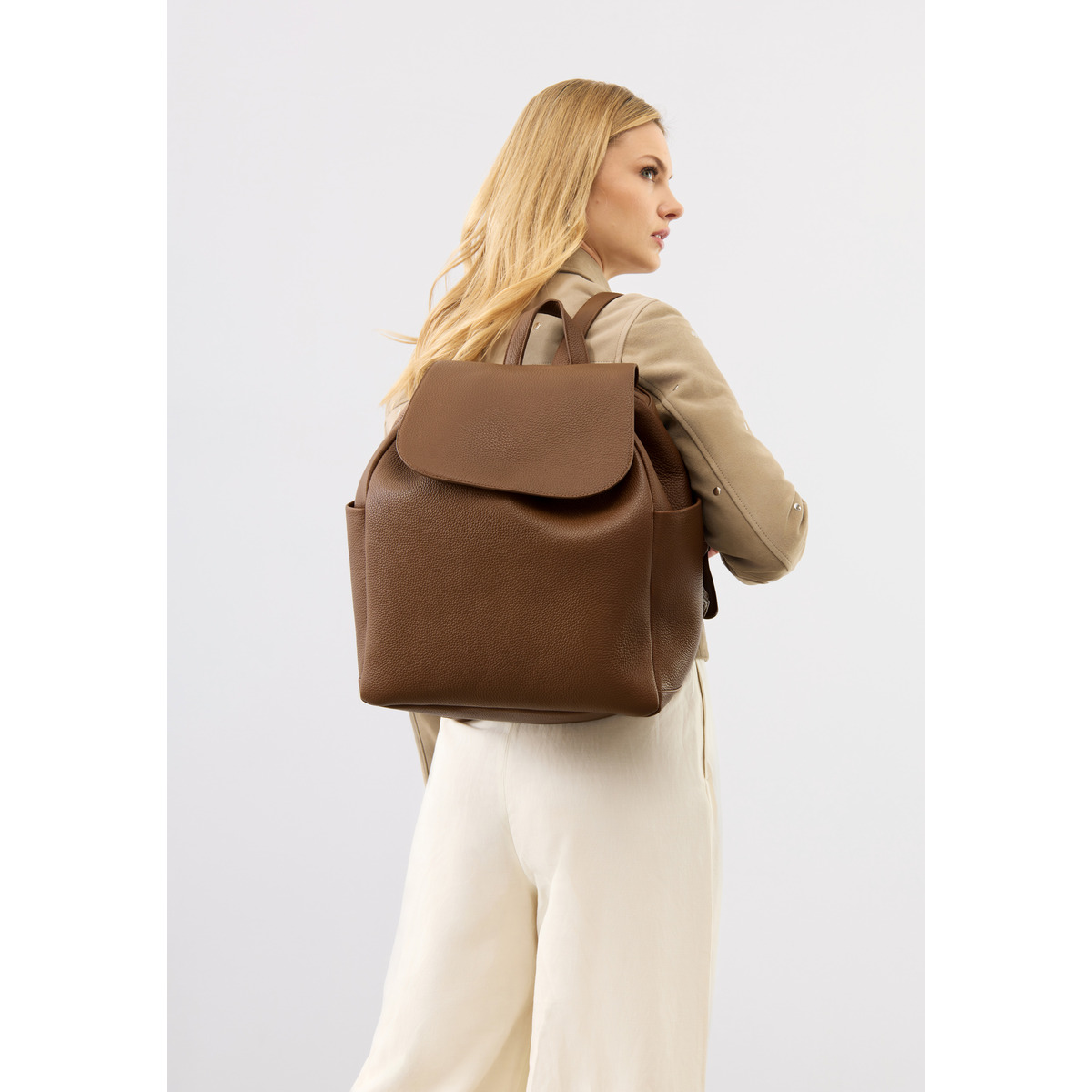 Bolongaro Trevor Alperton Backpack Lederrucksack braun