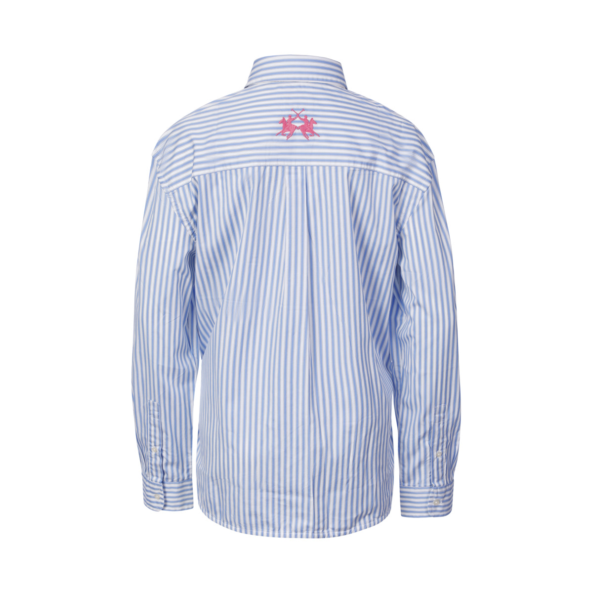 La Martina WCC002 Bluse blau/weiss