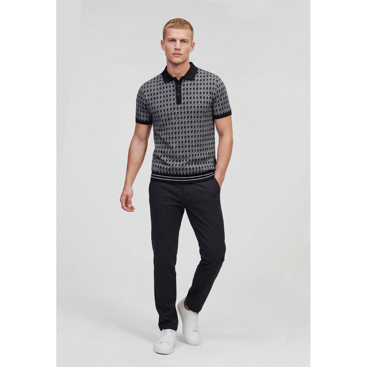 KARL LAGERFELD 745006 Poloshirt schwarz