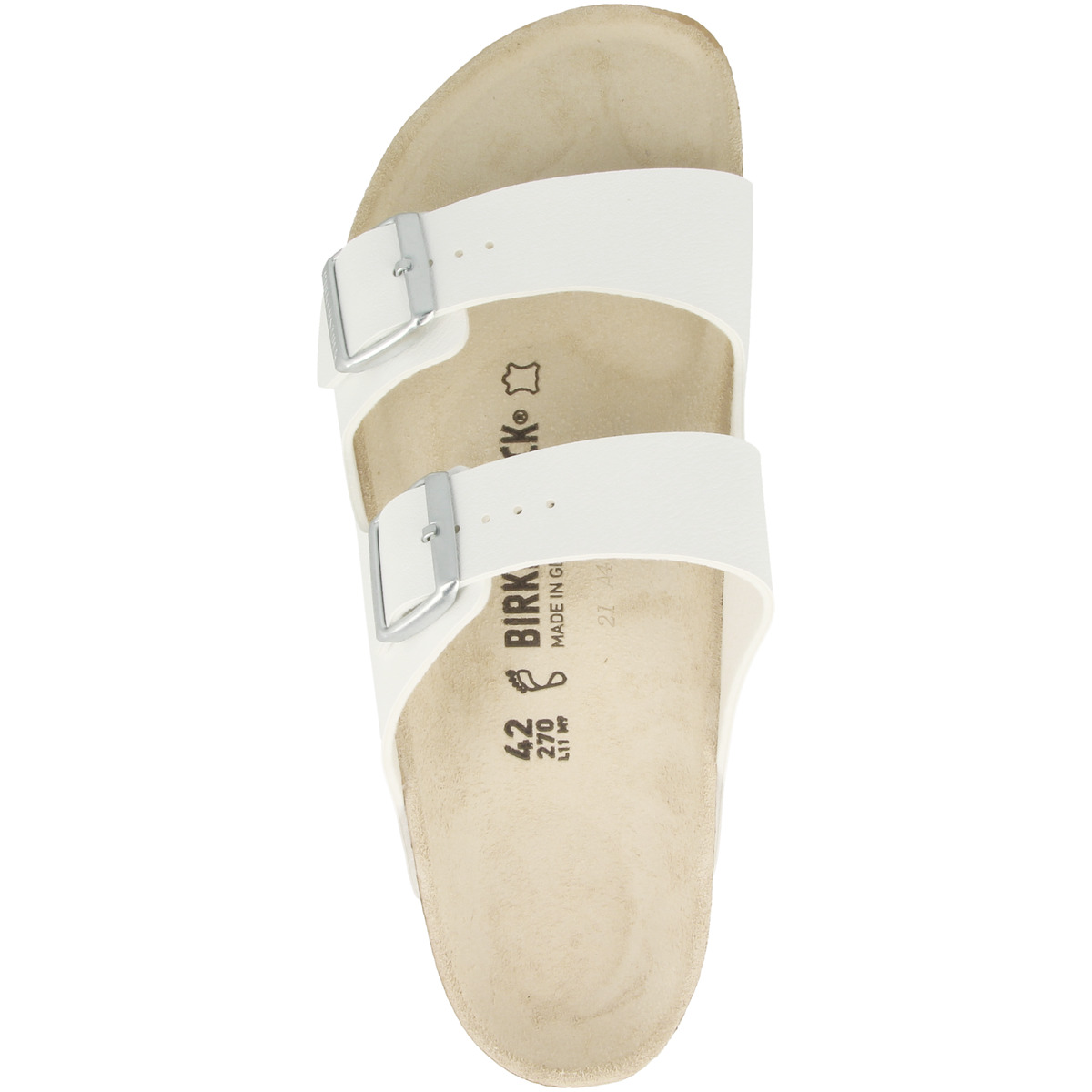 Birkenstock Arizona Birko-Flor Sandale normal weiss
