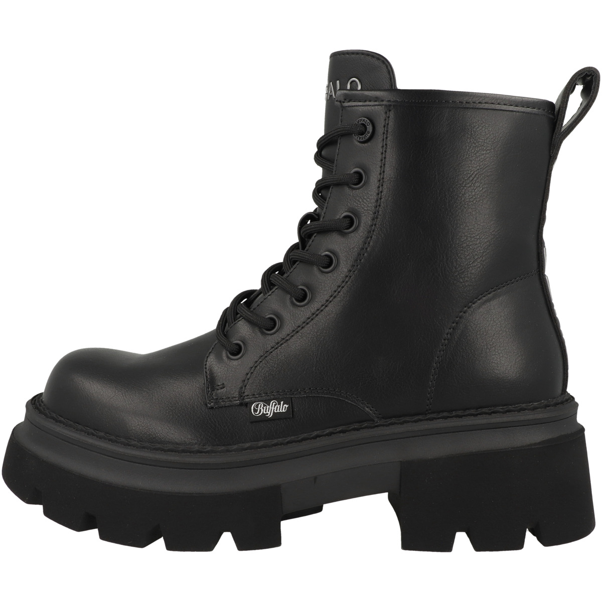 Buffalo Mave Lace Up Boots schwarz