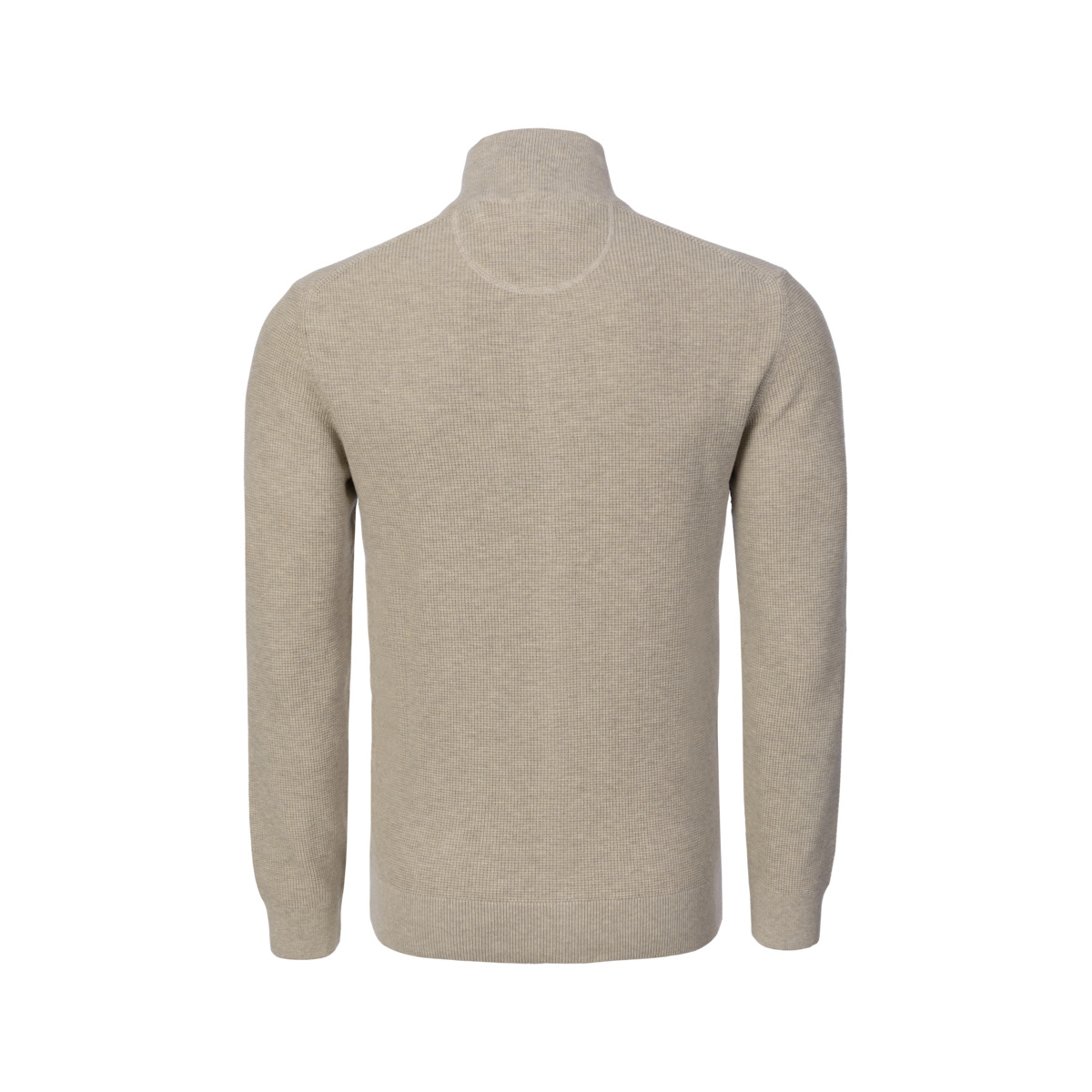 GANT Micro Textured Cotton Zip  Strickjacke beige