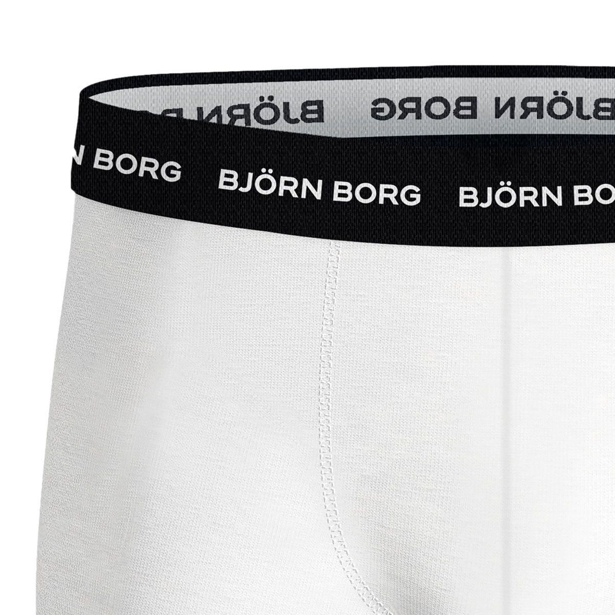Björn Borg Cotton Stretch Trunk 3er Pack Boxershorts weiss