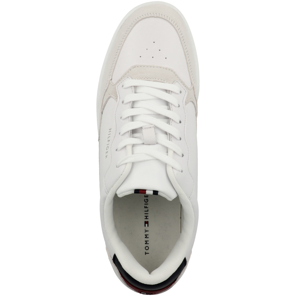 Tommy Hilfiger Elevated Cupsole Leather Mix Sneaker weiss