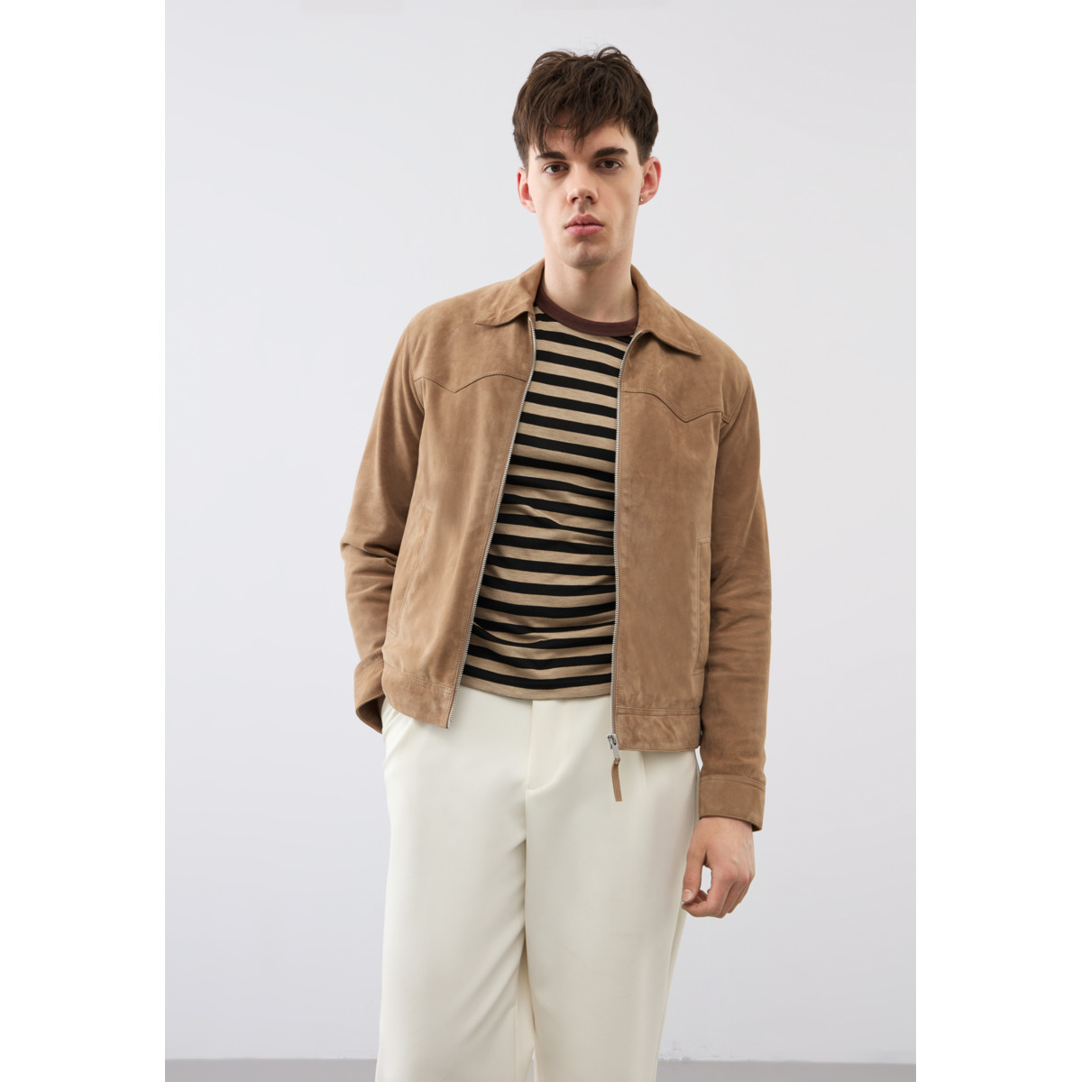 Bolongaro Trevor Theo Worker Lederjacke braun