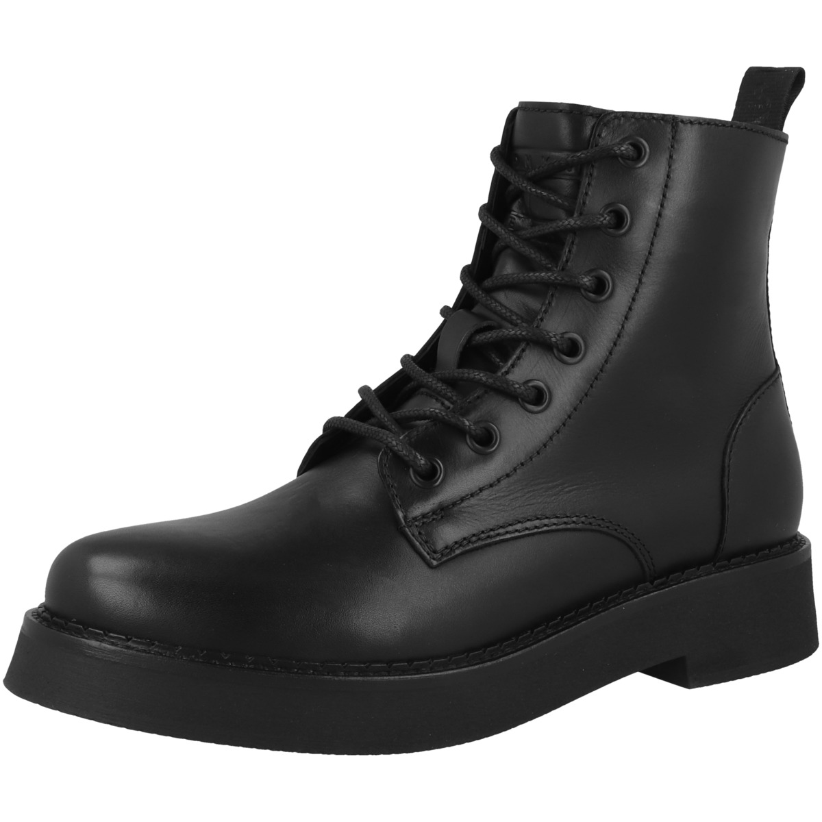 Tommy Hilfiger Tommy Jeans Lace Up Flat Boots schwarz