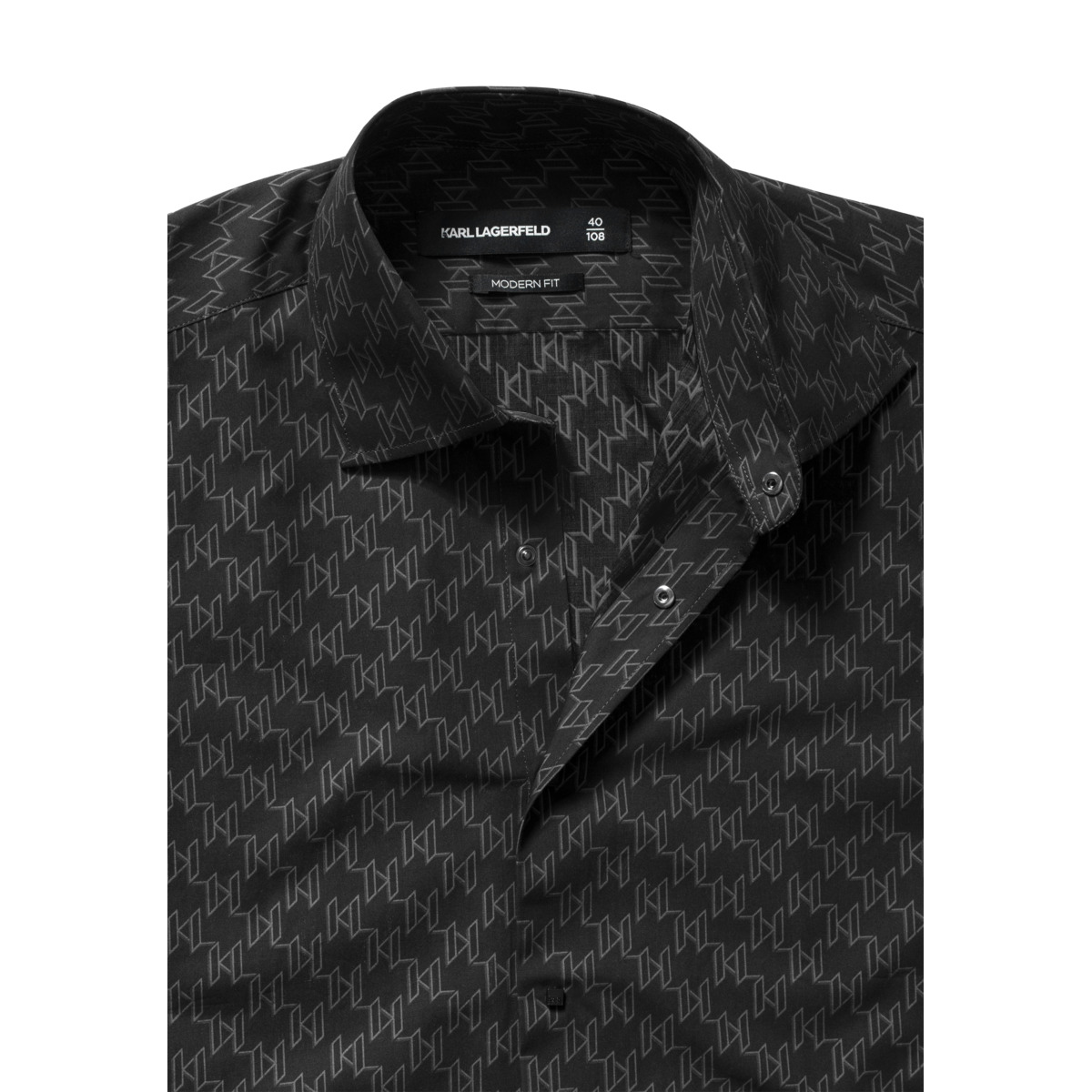 KARL LAGERFELD 605000 Hemd schwarz