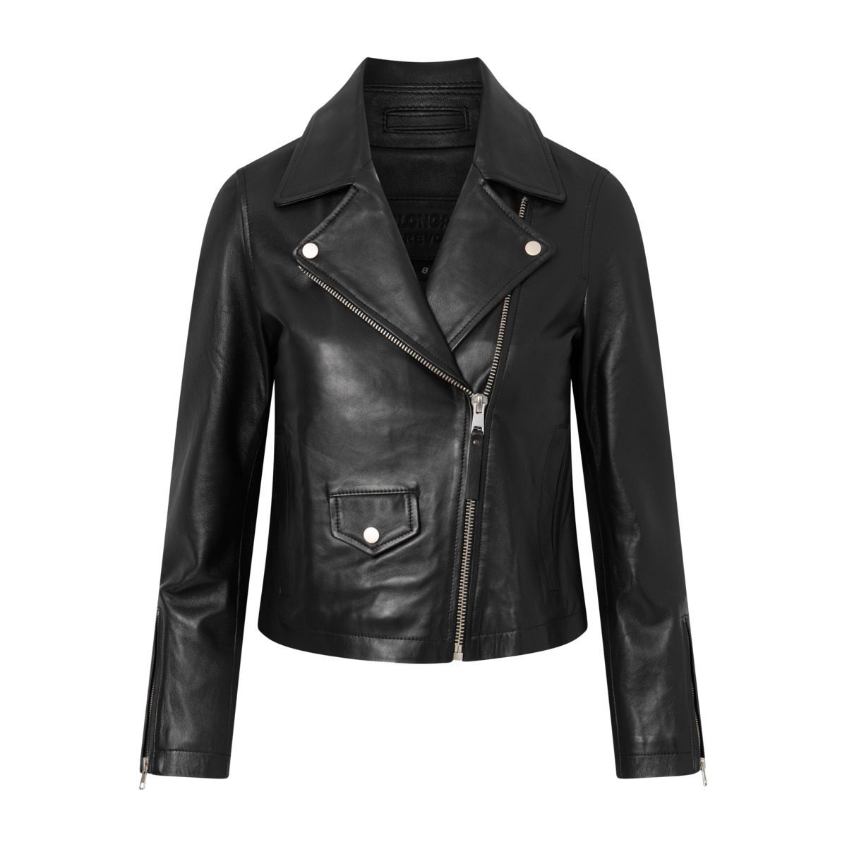 Bolongaro Trevor Lorial Biker Lederjacke schwarz