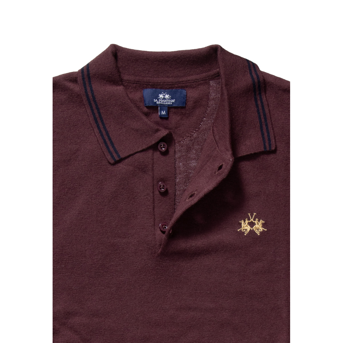 La Martina MBS306 Pullover bordeaux