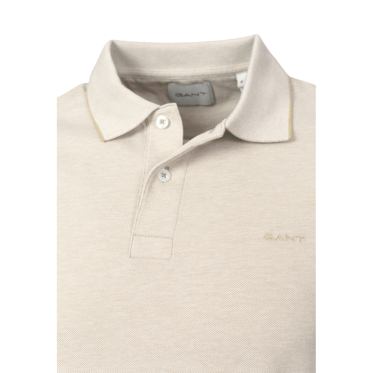 GANT 2 Tone SS Poloshirt beige