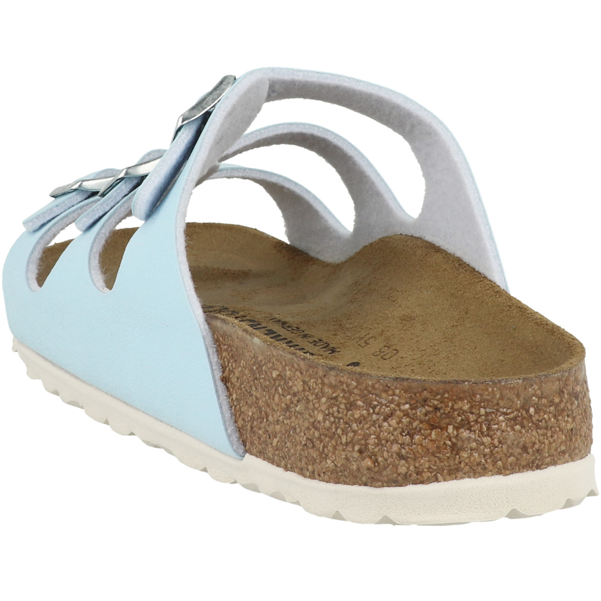 Birkenstock Florida Birko-Flor Nubuk Sandale schmal blau