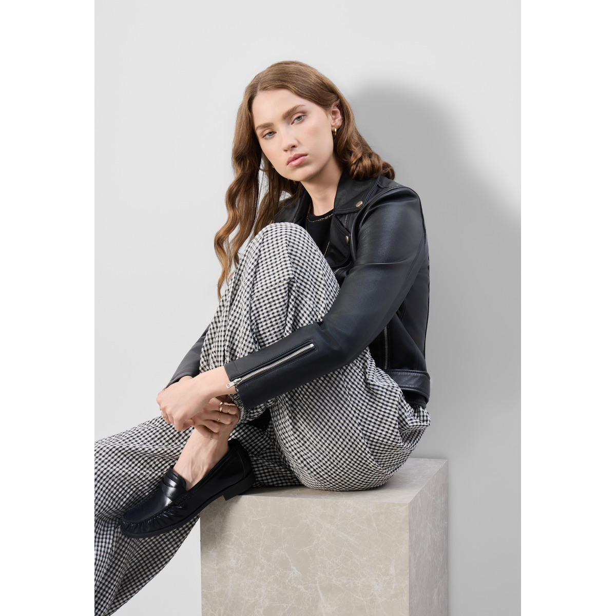 Bolongaro Trevor Sansa Biker Lederjacke schwarz