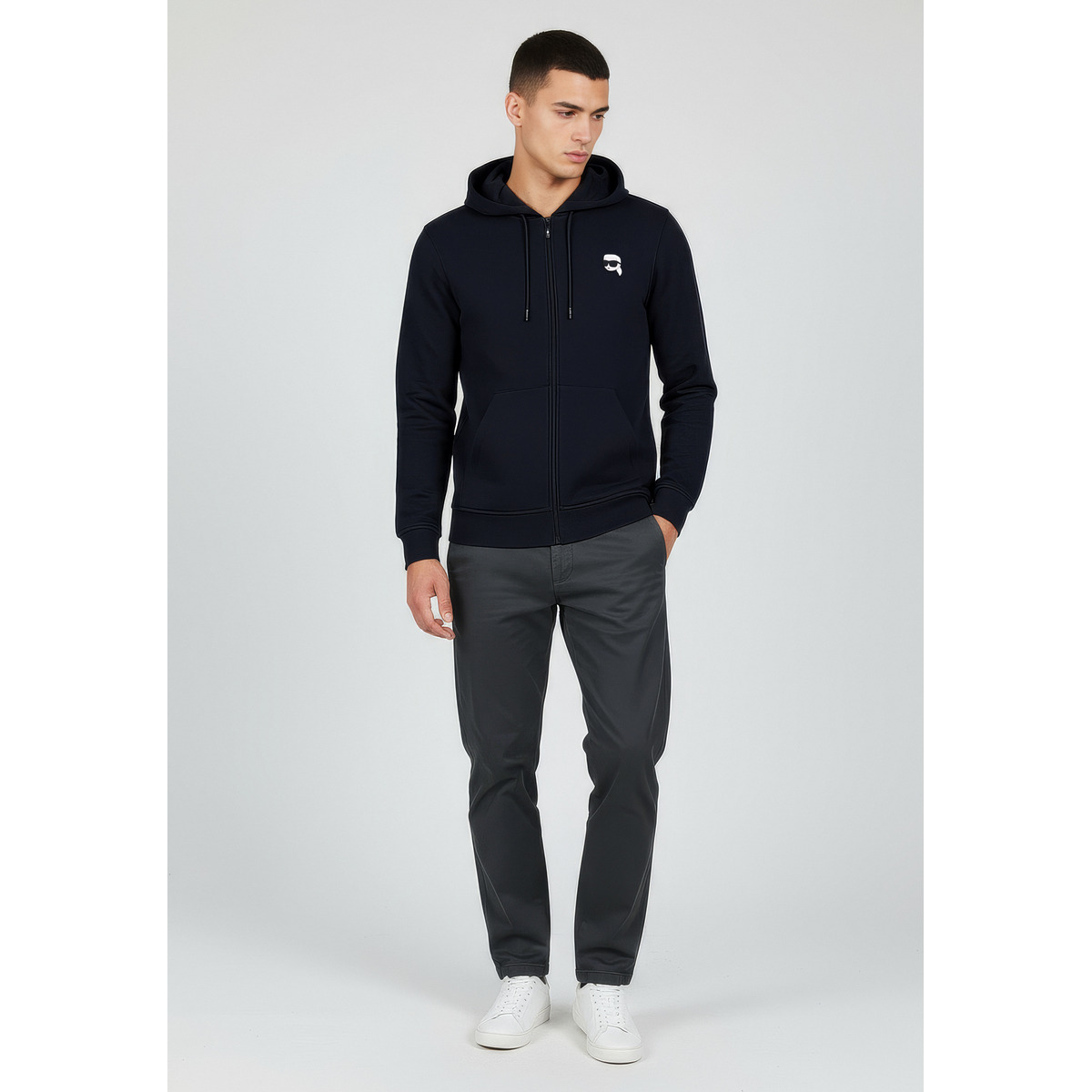 KARL LAGERFELD 705045 Sweatjacke dunkelblau