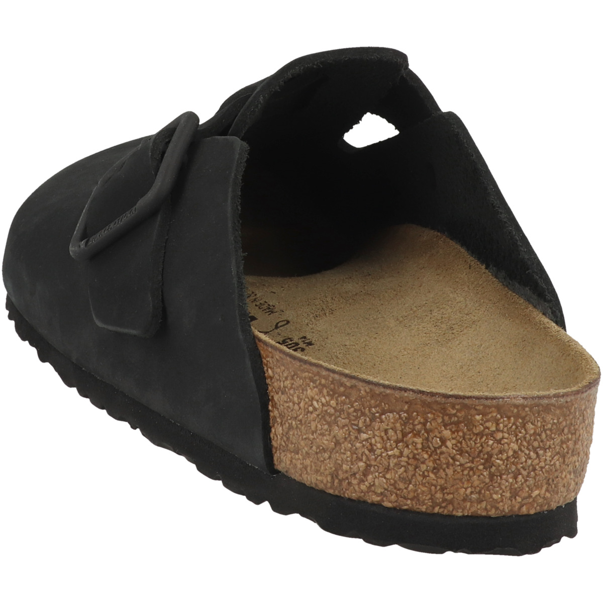 Birkenstock Boston Nubukleder Weichbettung Clogs normal schwarz