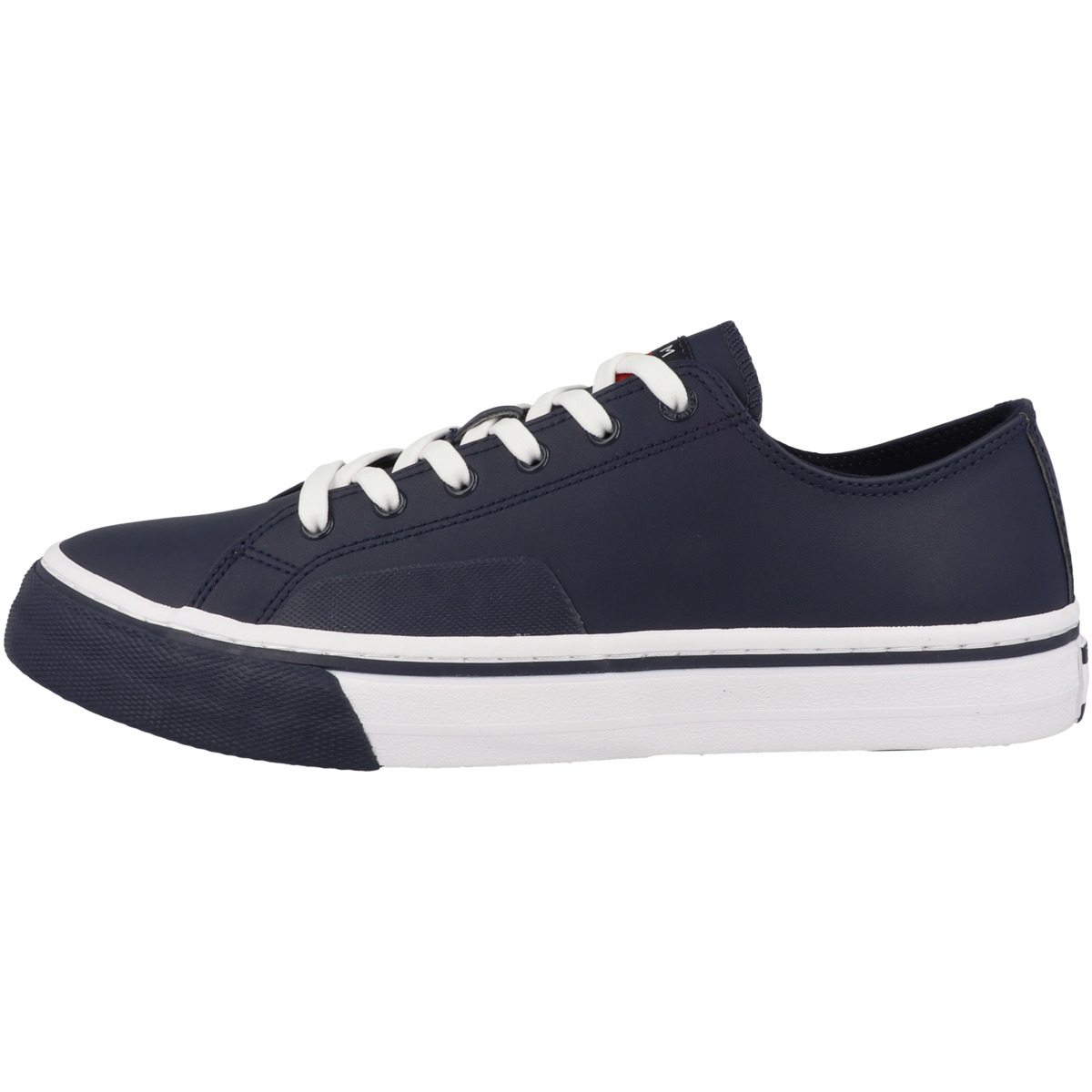 Tommy Hilfiger Tommy Jeans Mens Leather Vulc Sneaker blau