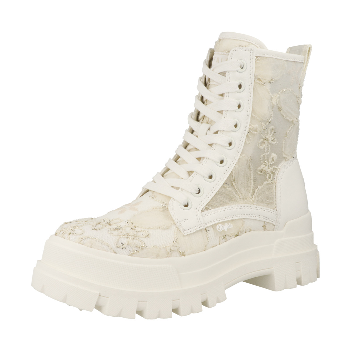 Buffalo Aspha Rld Bloom Flower Boots weiss