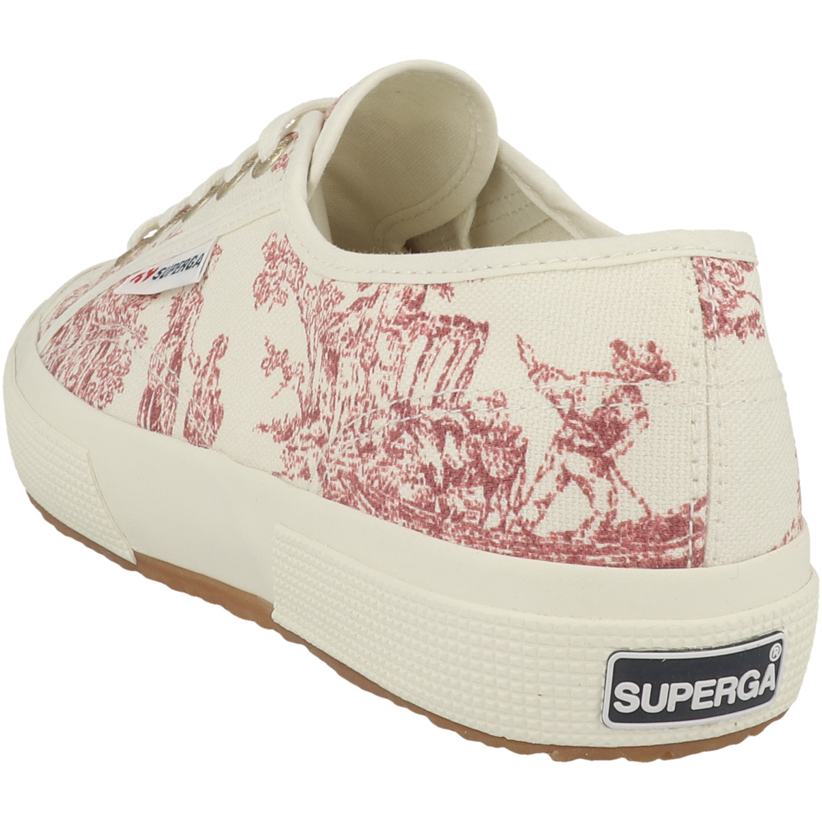 Superga 2750 Toile De Jouy Sneaker low rot/weiss