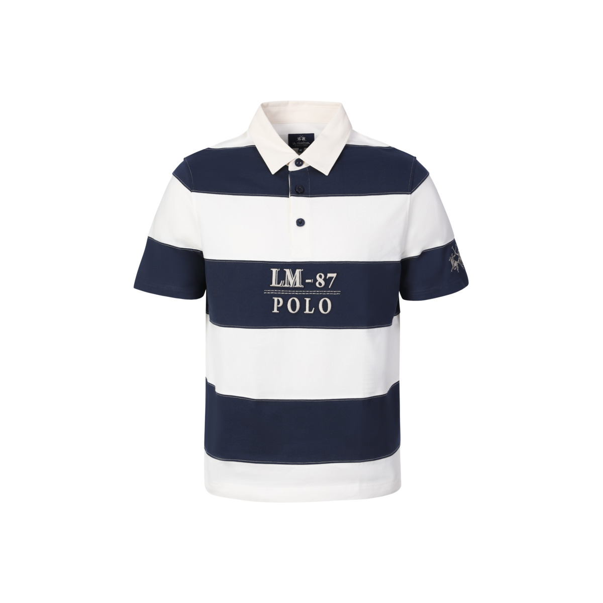 La Martina MCP015 Poloshirt blau/weiss