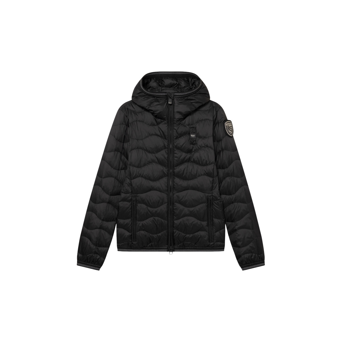 Blauer Camelia Steppjacke schwarz