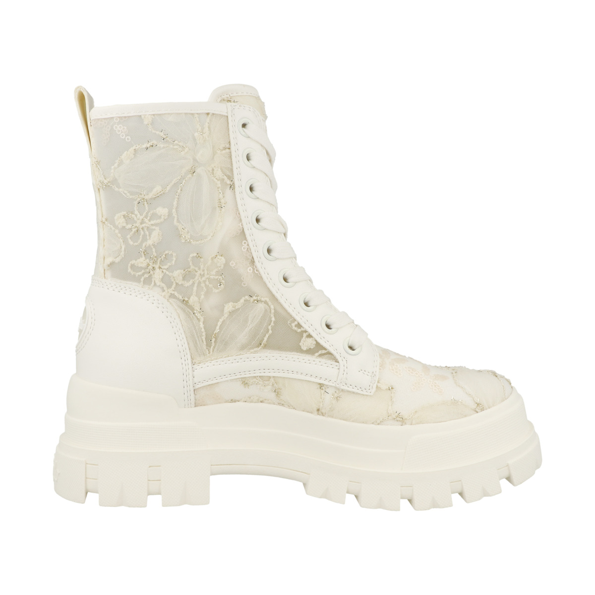 Buffalo Aspha Rld Bloom Flower Boots weiss