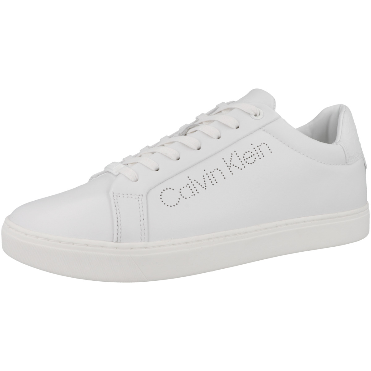 Calvin Klein Cupsole Lace Up Perf Sneaker weiss