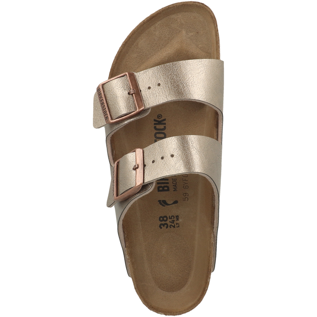 Birkenstock Arizona Birko-Flor Graceful Sandale schmal hellbraun