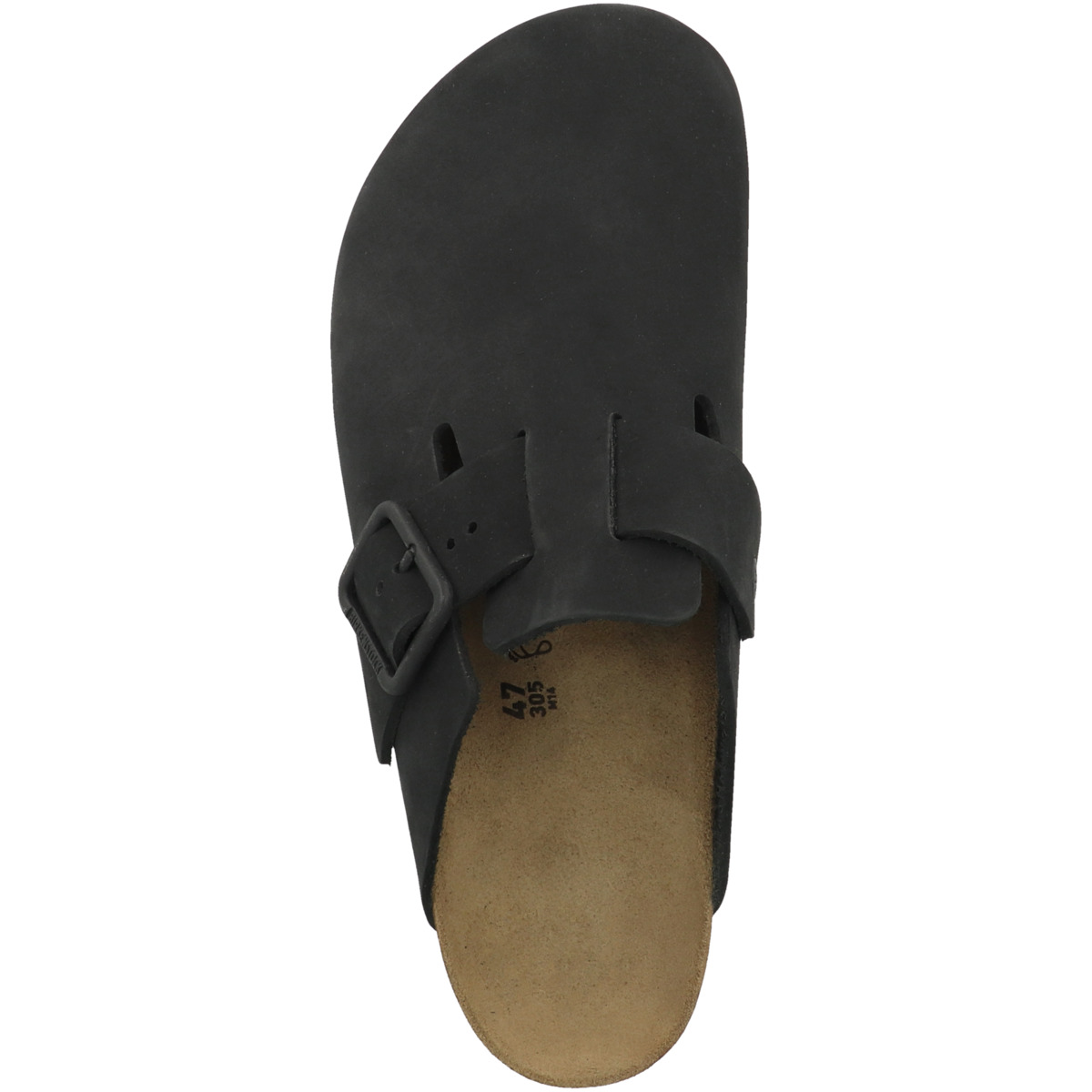 Birkenstock Boston Nubukleder Weichbettung Clogs normal schwarz