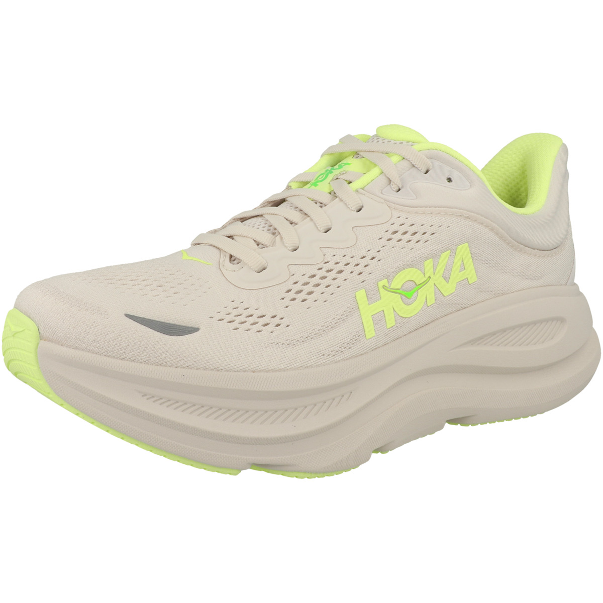 HOKA Bondi 9 Laufschuhe hellgrau