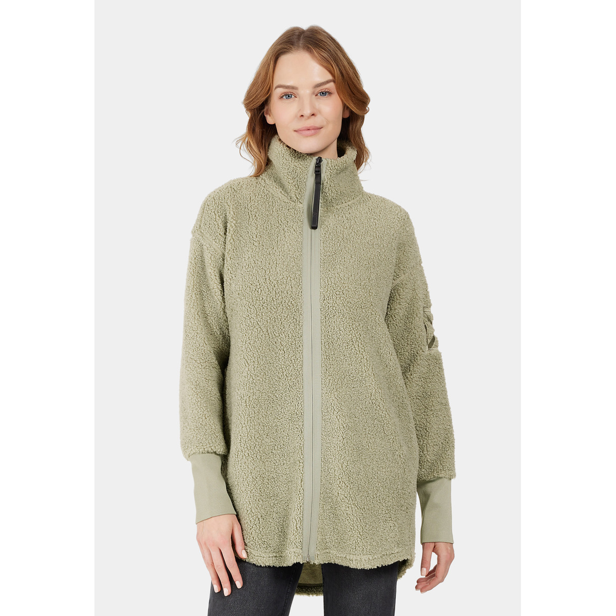 Didriksons Sally WNS Fleecejacke hellgruen