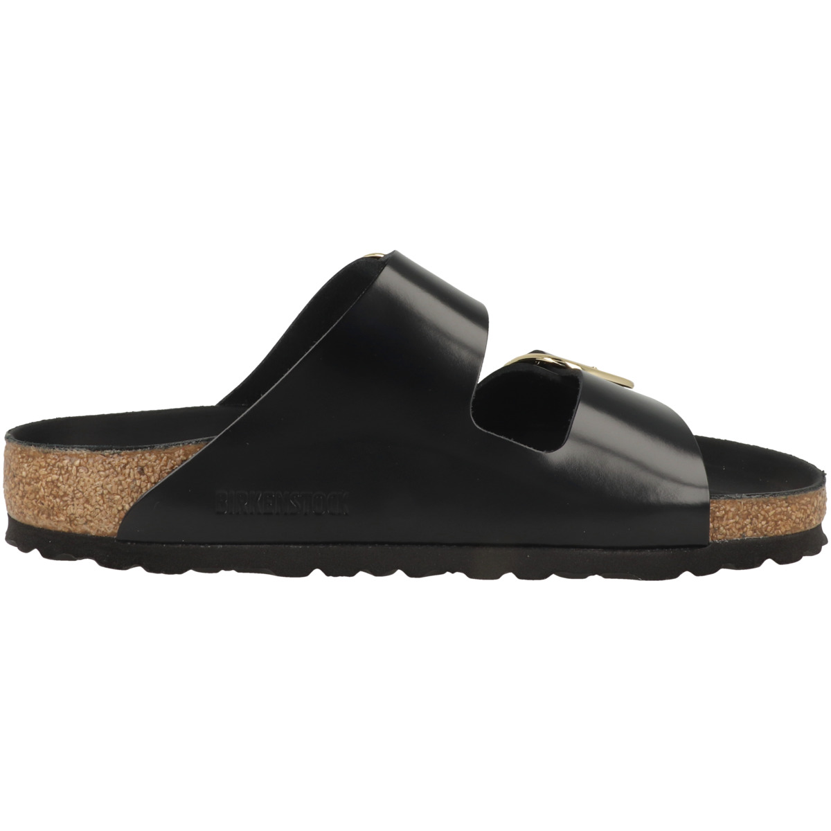 Birkenstock Arizona Big Buckle Naturleder Lack Sandale normal schwarz